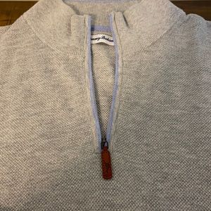 Tommy Bahama quarter zip light sweater size Large